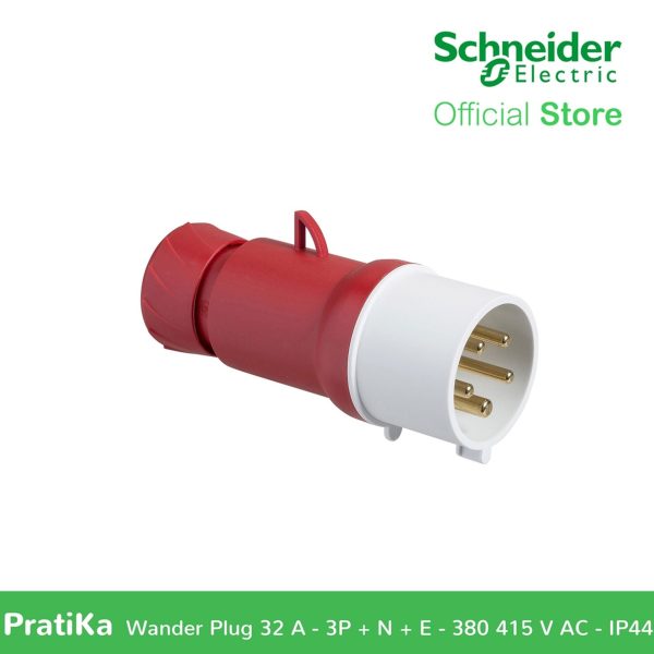 Schneider PratiKa 32 A - 3P + N + E - 380 415 V AC - IP44 Wander Plug PKE32M435 Fashion