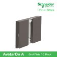 Schneider AvatarOn A 1 gang Grid Plate - BLACK M3T01-BK Cheap