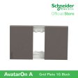 Schneider AvatarOn A 1 gang Grid Plate - BLACK M3T01-BK Cheap