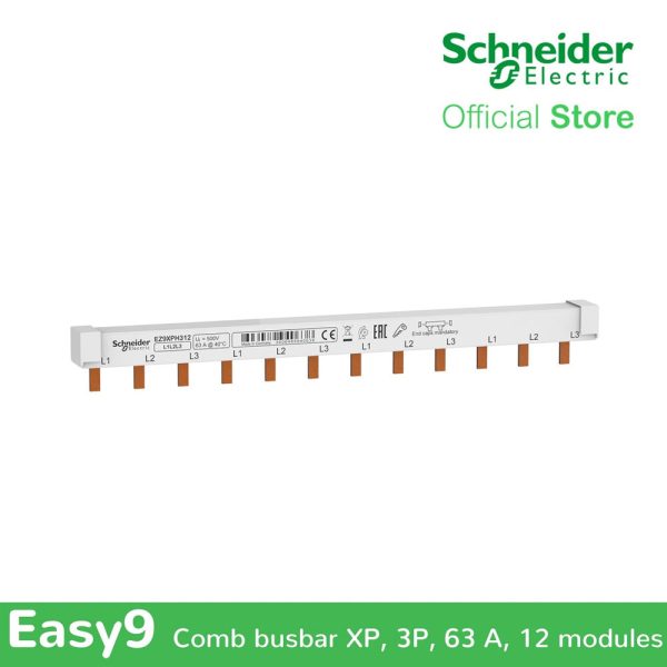 Schneider Easy9 Comb Busbar 3P 12 Modules Connection Comb EZ9XPH312 Online