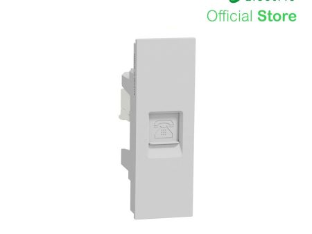 Schneider Telephone Socket AvatarOn With Shutter Grey M3T1RJ4M-GY For Cheap