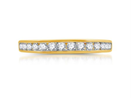 1 2 CTW Diamond Anniversary Ring in 10KT Yellow Gold Supply