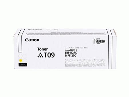 Canon T09 Yellow Original Toner Cartridge for i‑SENSYS X C1127P, C1127I, C1127IF Supply