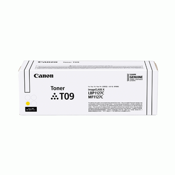 Canon T09 Yellow Original Toner Cartridge for i‑SENSYS X C1127P, C1127I, C1127IF Supply