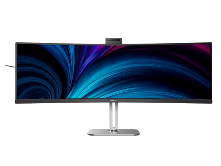 Philips 49  49B2U5900CH Curved SuperWide 4K DQHD Monitor, VA LCD Panel 75Hz- DP,HDMI,USBB-C with built in webcam and speaker Online Hot Sale