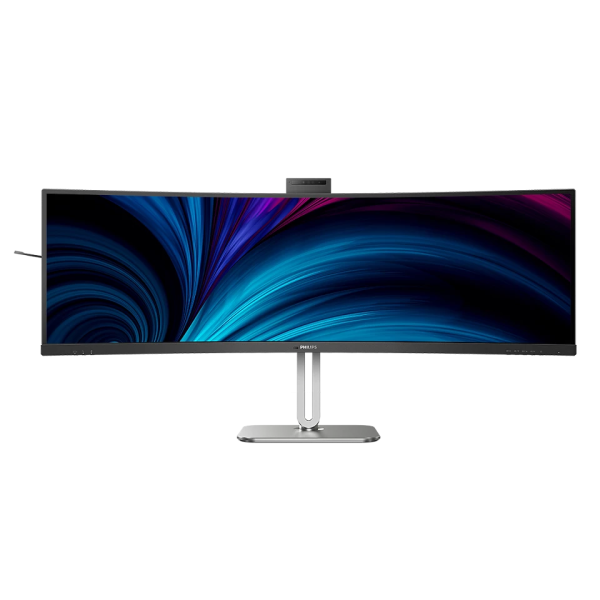 Philips 49  49B2U5900CH Curved SuperWide 4K DQHD Monitor, VA LCD Panel 75Hz- DP,HDMI,USBB-C with built in webcam and speaker Online Hot Sale