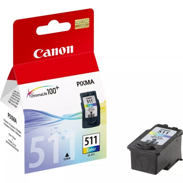 Canon CL 511 Original Ink Cartridge for Canon PIXMA iP2700, MP252, MP260, MP270, MP282, iP2702, MP240, MP280, MP480, MP230, MX320, MP250, MP272, MP492, MP495, MX330, MX350, MP490, MX360, MX410, MP499, MX340, MX420 For Cheap