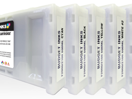 6 Pack - Epson F2000 2100 UltraChrome DTG 600ml Cartridge (154.95 each) Online Sale