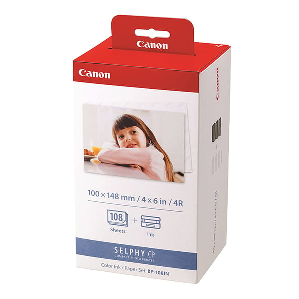 Canon KP-108 Color Ink Paper Set, Postcard Discount