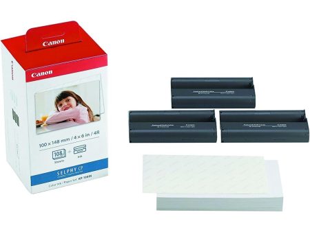 Canon KP-108 Color Ink Paper Set, Postcard Discount