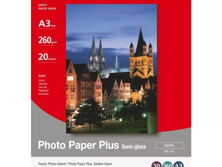 Canon SG-201 Semi-Gloss Photo Paper Plus A3 - 20 Sheets Online now