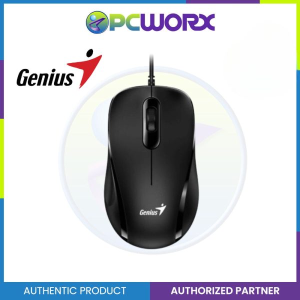 Genius DX-101 USB Full Size Wired Optical Mouse - Black | USB Genius Mouse For Discount