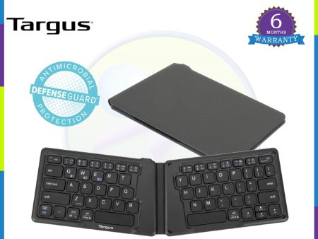 Targus AKF003 Ergonomic Foldable Bluetooth Antimicrobial Wireless Keyboard For Discount