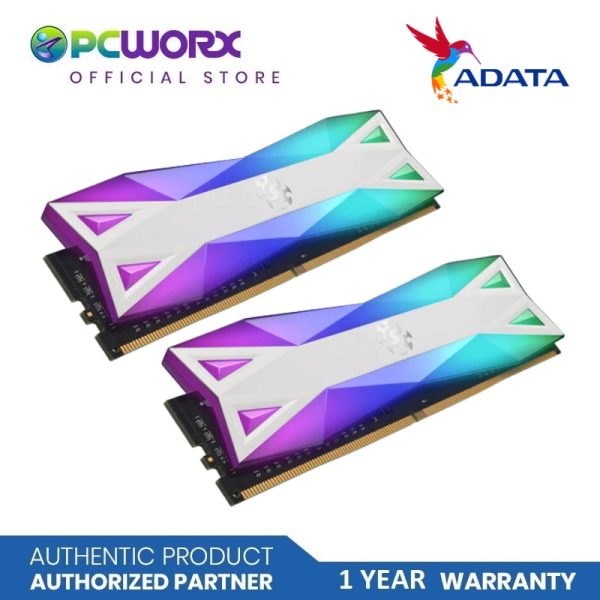 ADATA XPG Spectrix D60G 32GB (2X16GB) DDR4 RGB 3200MHZ PC4-25600 CL16-20-20 1.35V Desktop Memory (Tungsten Grey) | ADATA 32GB RAM DDR4 Supply