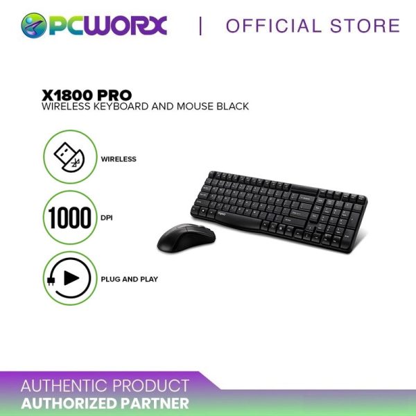 Rapoo X1800 PRO Multimedia 2.4G Wireless Keyboard and Mouse Online