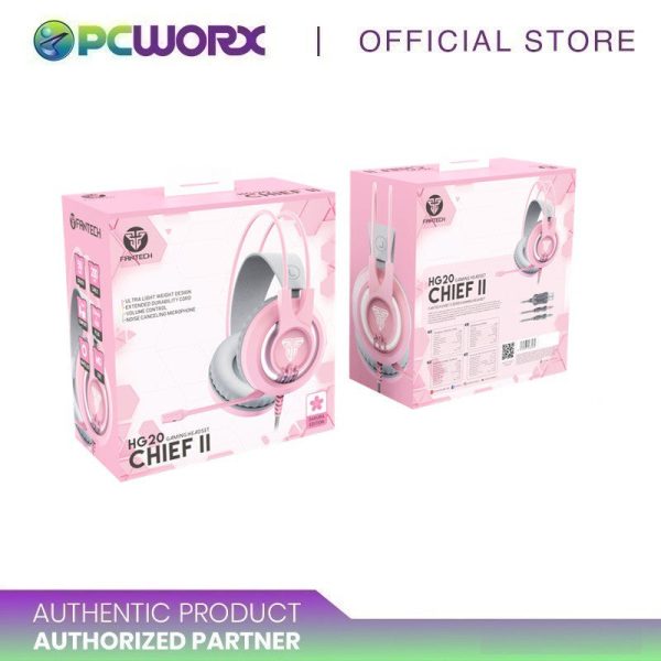 Fantech HG20 Chief II Gaming Headset Sakura Pink Sale