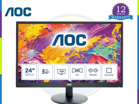 AOC M2470SWH 23.6-inches LED Monitor (Clearance Sale - with minor Dead Pixel) Online Hot Sale