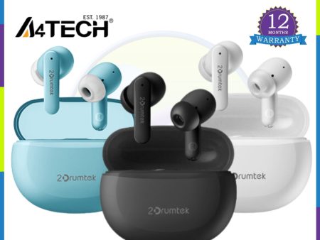 A4tech B25 2Drumtek True Wireless Earphone  Bluetooth v5.2 Wireless Earphone For Discount