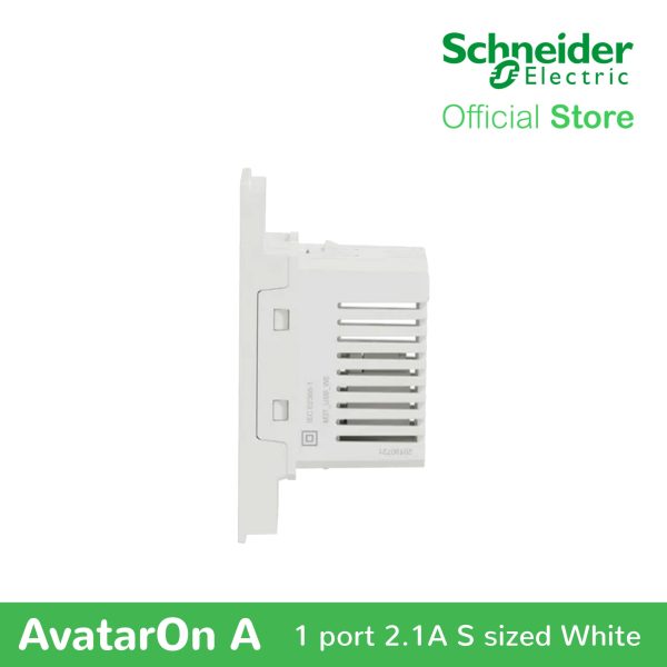 Schneider AvatarOn A 1 USB port 5 V AC-DC USB Charger Outlet - WHITE M3T-USB-WE on Sale