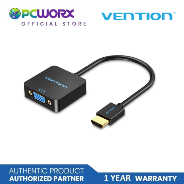 VENTION HDMI to VGA Adapter with Audio HDTV TV AV Video Cable Converter (ACRBB) | HDMI to VGA Cable Adapter | HDMI to VGA Adapter For Cheap