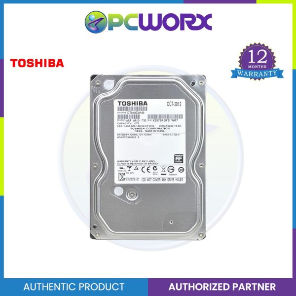 Toshiba Dt01aca100 3.5  1tb Sata Hdd 7200rpm (Old Model) Hot on Sale