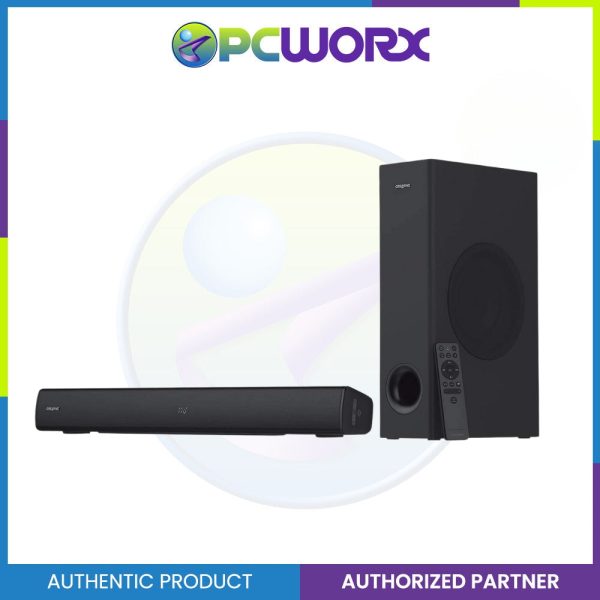 Creative MF8375 Speaker Stage V2 2.1 Black Soundbar w Subwoofer Bluetooth 5.0 Wall Mountable Speaker Hot on Sale