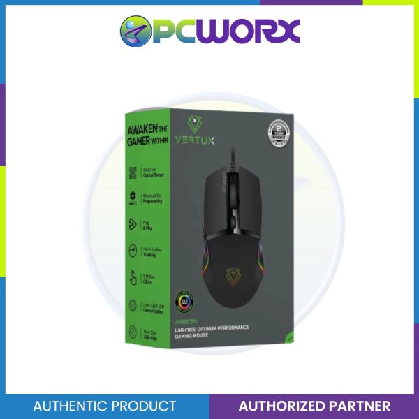 Vertux Argon RGB Gaming Mouse Online now