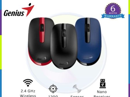 Genius NX-7007 Blueeye 2.4Ghz 1200 Dpi Wireless Mouse Supply