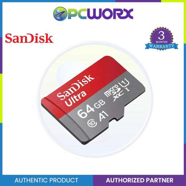 Sandisk SDSQUAB-064G-GN6MN 64GB Ultra Micro SD 140MB S C10 For Sale