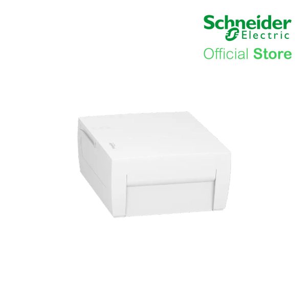 Schneider Enclosure, Resi9 MP Surface 1 Row of 8 Modules IP40 White Door 1 Earth + 1 Neutral Terminal Blocks MIP12108 For Sale