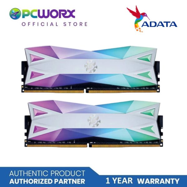 ADATA XPG Spectrix D60G 32GB (2X16GB) DDR4 RGB 3200MHZ PC4-25600 CL16-20-20 1.35V Desktop Memory (Tungsten Grey) | ADATA 32GB RAM DDR4 Supply