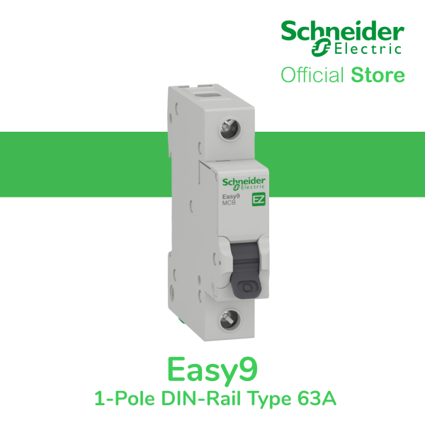 Schneider Easy9 IEC 1 Pole 63A DIN-Rail Type Miniature Circuit Breaker 230V 6 Kaic (EZ9F56163) For Cheap