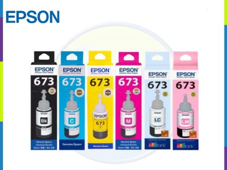 Epson T673  Original Genuine Ink for L800, L805, L810, L850 & L1800 Supply