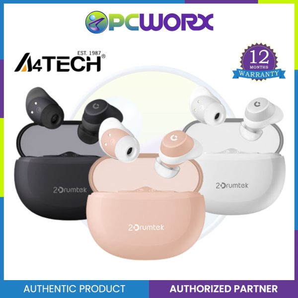 A4tech B27 2Drumtek True Wireless Earphone Bluetooth v5.2 Wireless Earphone Sale