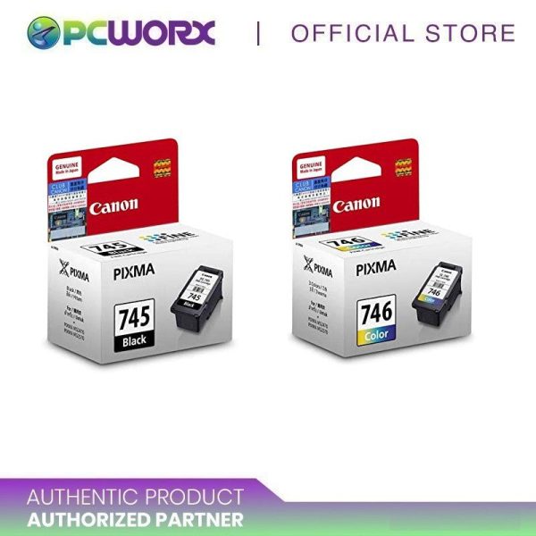 Canon PG-745 Black and CL-746 Color Ink Cartridge Supply