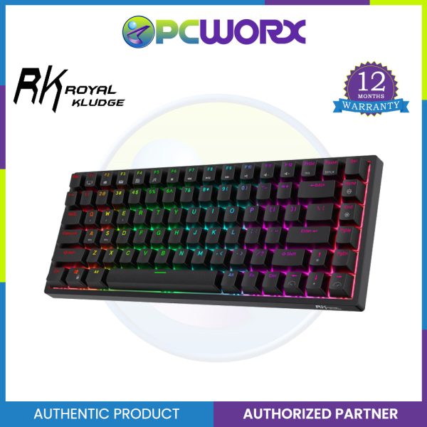 Royal Kludge RK84 Tri-Mode Hot Swappable RGB Backlit Bluetooth 2.4G - 75% Mechanical Keyboard For Cheap