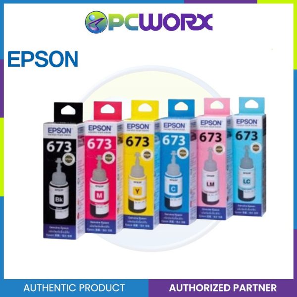 Epson T673  Original Genuine Ink for L800, L805, L810, L850 & L1800 Supply