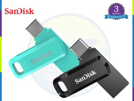 SanDisk 512GB Ultra Dual Drive Go USB Type-C Flash Drive - Black | Green Hot on Sale