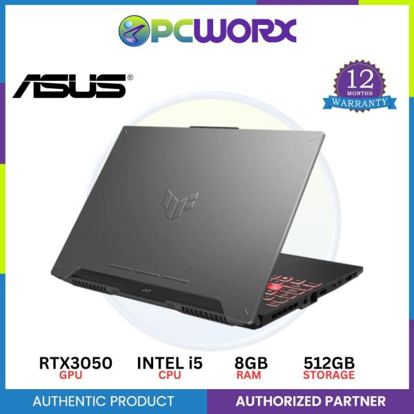 Asus TUF GAMING F15 15.6In 144HZ Core i5-12500H 8GB RAM 512GB SSD NVIDIA RTX3050 4GB Win11 Fashion