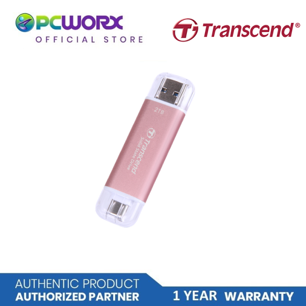 Transcend ESD310C Type C - USB Portable SSD | 256GB, 512GB, 1TB, 2TB Pink Discount