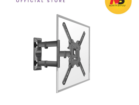 North Bayou P4 32  to 55  Inch TV Wall Mount Bracket - Heavy Duty Flat Panel TV Wall Mount with Bracket and Full Motion Swing Arm for LCD and LED Display TV | TV Bracket | Wall Bracket Supply