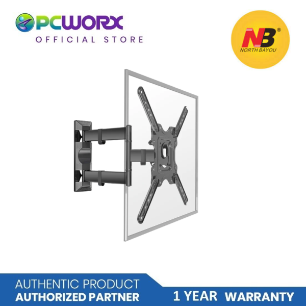 North Bayou P4 32  to 55  Inch TV Wall Mount Bracket - Heavy Duty Flat Panel TV Wall Mount with Bracket and Full Motion Swing Arm for LCD and LED Display TV | TV Bracket | Wall Bracket Supply