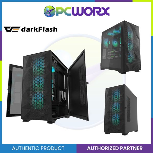 darkFlash DLX21 Mesh Luxury ATX Gaming PC Case Fashion