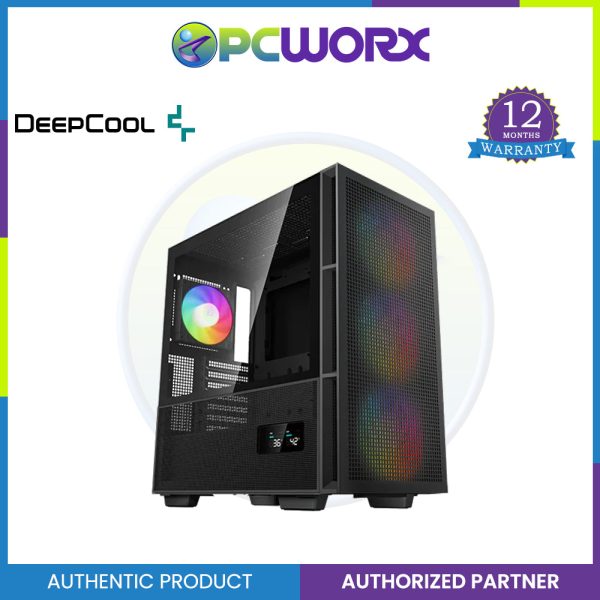 DeepCool CH560 Digital ATX Airflow case, Dual Status Display, 3X Pre-Installed 140mm ARGB Fans For Sale