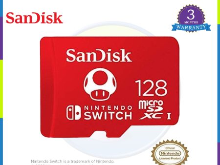 SanDisk 128GB microSDXC-Card, Licensed for Nintendo-Switch - SDSQXAO-128G-GNCZN Supply