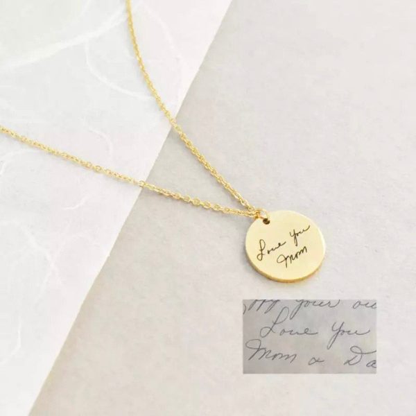 Custom Handwriting Pendant Necklace Online