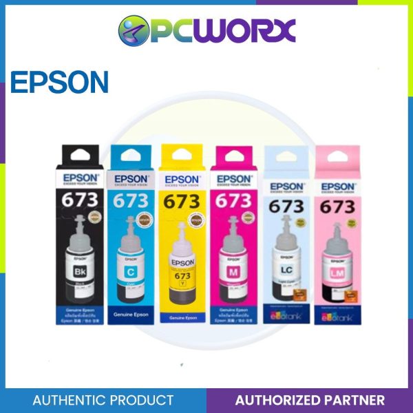 Epson T673  Original Genuine Ink for L800, L805, L810, L850 & L1800 Supply