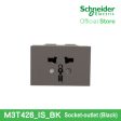 Scneider Socket Outlet Avataron A International 16A 250V 2S sized Black M3T426-IS-BK Online now