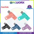 SanDisk 128GB Ultra Dual Drive Go USB Type-C Flash Drive - Black | Green | Lavander | Peach | Blue Online