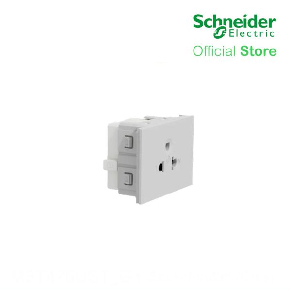 Schneider Socket Outlet AvatarOn A Universal 16A 250V 3 Pin 2S Sized Grey M3T426UST-GY Cheap